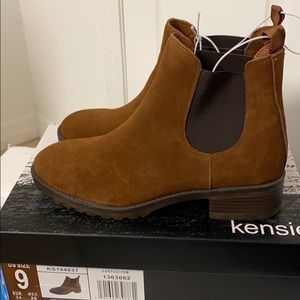 Kensie kenza suede booties Clearance